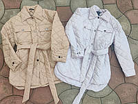 Демісезонна стьобана куртка для дівчинки 146 — 170 Модна дитяча куртка демісезон весна осінь