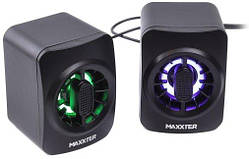 Колонки для комп'ютера (акустична система) Maxxter CSP-U005RGB Black