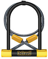 Замок на ключ U-lock OnGuard Bulldog DT | 8012 скоба 115 x 230 мм, товщ.13мм+каб120х10мм,4кл+1