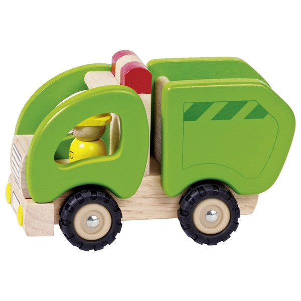 Goki Машинка дерев'яна Сміттєвоз (зелений)  Baumar - Порадуй Себе