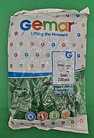 Надувные шары пастель зеленый 10" (25 см) Gemar 100 шт (1 пачка)
