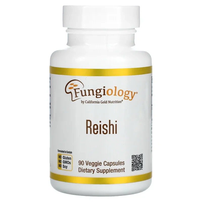 California Gold Nutrition, рейші, Reishi, 90 рослинних капсул