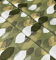 Ткань для штор римских штор скатерти зеленые листья капелька
