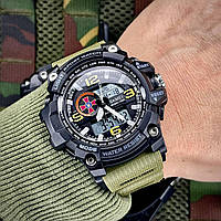 (ОРИГИНАЛ) Мужские тактические часы Skmei 1283 с символикой ЗСУ, противоударные военные мужские часы Skmei1283