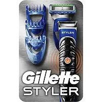 Бритва-стайлер Gillette Fusion ProGlide Styler 3 насадки + 1 кассета Proglide Power, бритва фьюжн проглайд