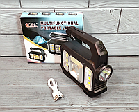 Фонарь кемпинговый с функцией Power Bank Multifunctional portable lamp KJ-208 / Аварийный фонарь