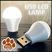 Світлодіодна лампочка LED від USB 5V-50 lm світлодіодна, світіння холодне біле