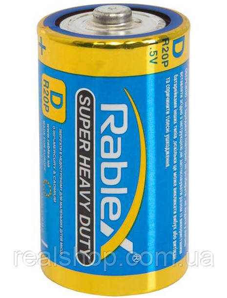 Батарейка R20 D Rablex 1.5V, фото 1