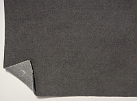 Ткань потолочная темно-серая, авто велюр на поролоне с сеткой шир. 1.8м
