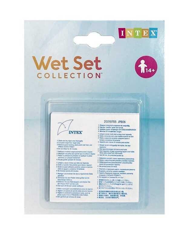 Самоклейки Intex 59631, 6 шт (7 х 7 см) для швидкого ремонту надувних виробів, фото 1