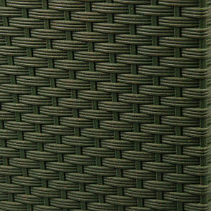 Горщик пластмасовий з вкладом JUKA ECO RATTAN зелений лісовий 30х30см., фото 3