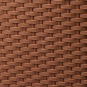 Горщик пластмасовий з вкладом JUKA ECO RATTAN натуральне дерево 30х30см., фото 3