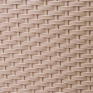 Горщик пластмасовий з вкладом JUKA ECO RATTAN білий 40х40см., фото 3