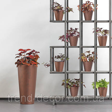 Горщик пластмасовий Tubus Corten кортен 30см., фото 3