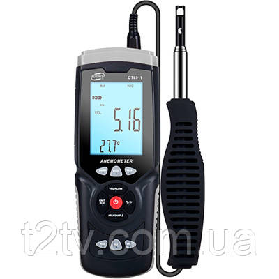 Купить Анемометр Benetech профессиональный GT8911 USB, 0,3-30м/с, 0-45 ...