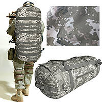 Баул120 л военный большой сумка рюкзак армейский тактический вещьмешок всу пиксель .водонепромокаемый 100