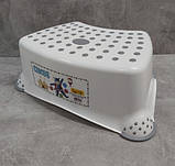 Дитячий набір із антиковзаючої пластикової накладки на унітаз і сходинки - підставки., фото 3