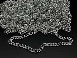 Ланцюжок декоративний для сумок на метраж. Колір "Срібло". 13мм / Ланцюжок декоративний для сумок на метраж. Колір "Срібло". 13мм