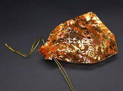 Тканинні пакетики для подарунків подарункові мішечки з органзи Колір оранж. 13х18см / Тканинні пакетики для подарунків подарункові