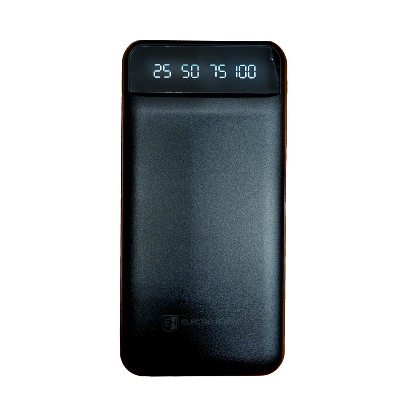 Power Bank 20000 mAh з ліхтариком type-c Чорний, фото 1