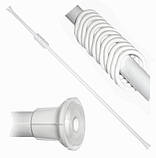 Карниз для ванної розпірний (120-220 см), бежевий колір, фото 3