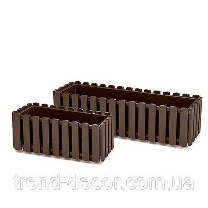 Балконний ящик Boardee Fencycase коричневий 38см., фото 3