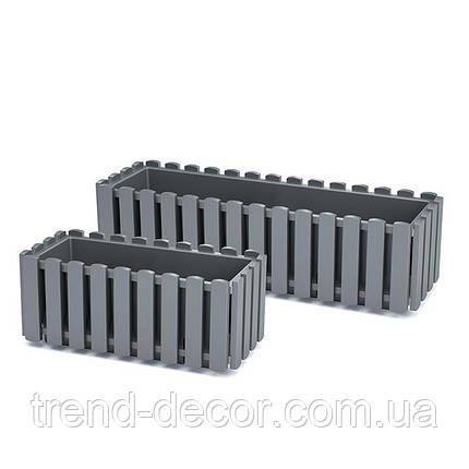 Балконний ящик Boardee Fencycase сірий 58см., фото 3