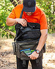 Сумка для риболовлі, сумка спінінгіста, спінінгова сумка, сумка через плече, Сумка Fisher, фото 5