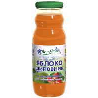 Новинка Сок детский Fleur Alpine Яблоко Шиповник, 200 мл (8717903004067) !