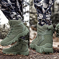 Тактические Ботинки GZ702 зеленые. Мужские армейские Берцы-Кроссовки. Трекинговая демисезонная Обувь размер 40
