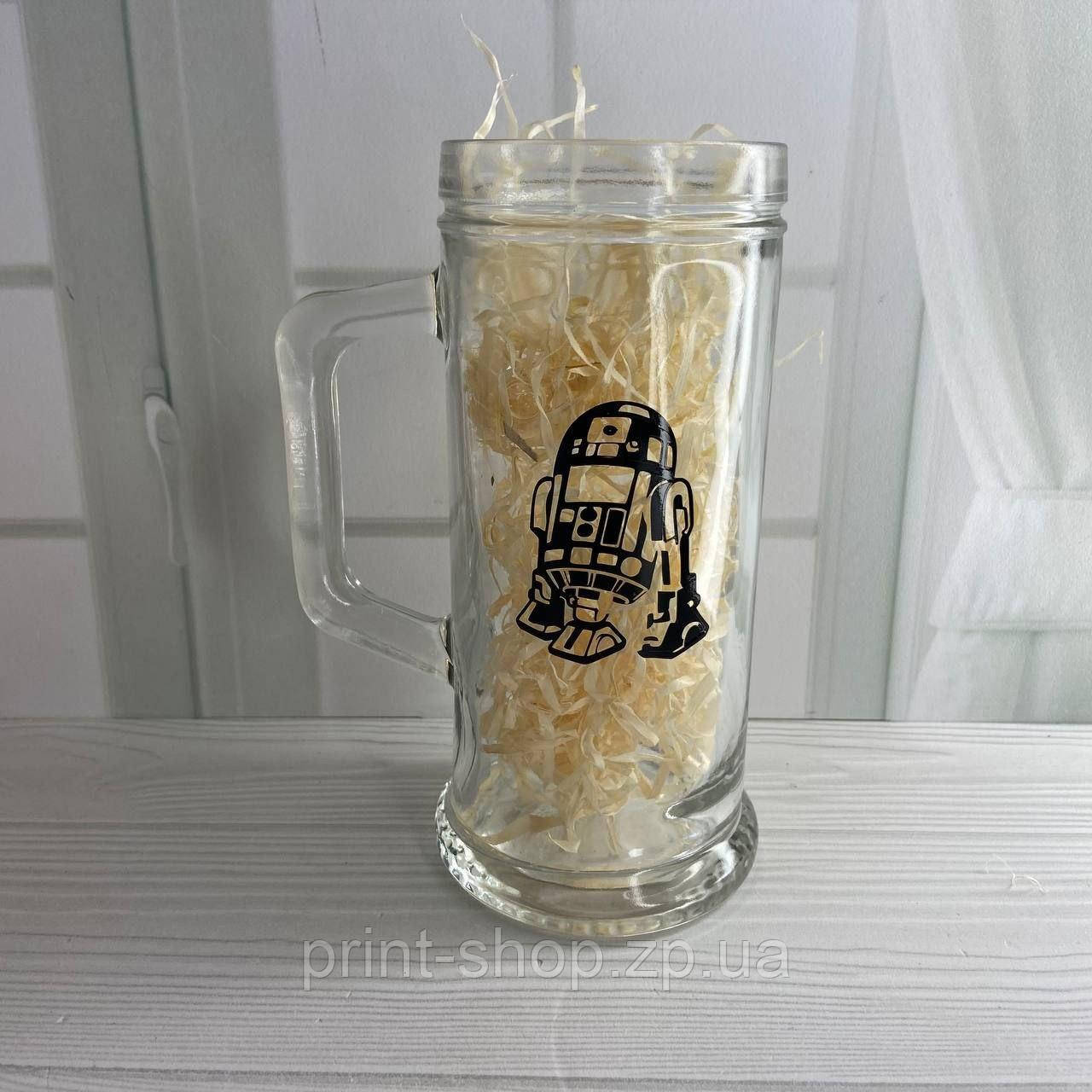 Великий пивний келих із написом "Зоряні воїни" 0,5 мл, фото 1