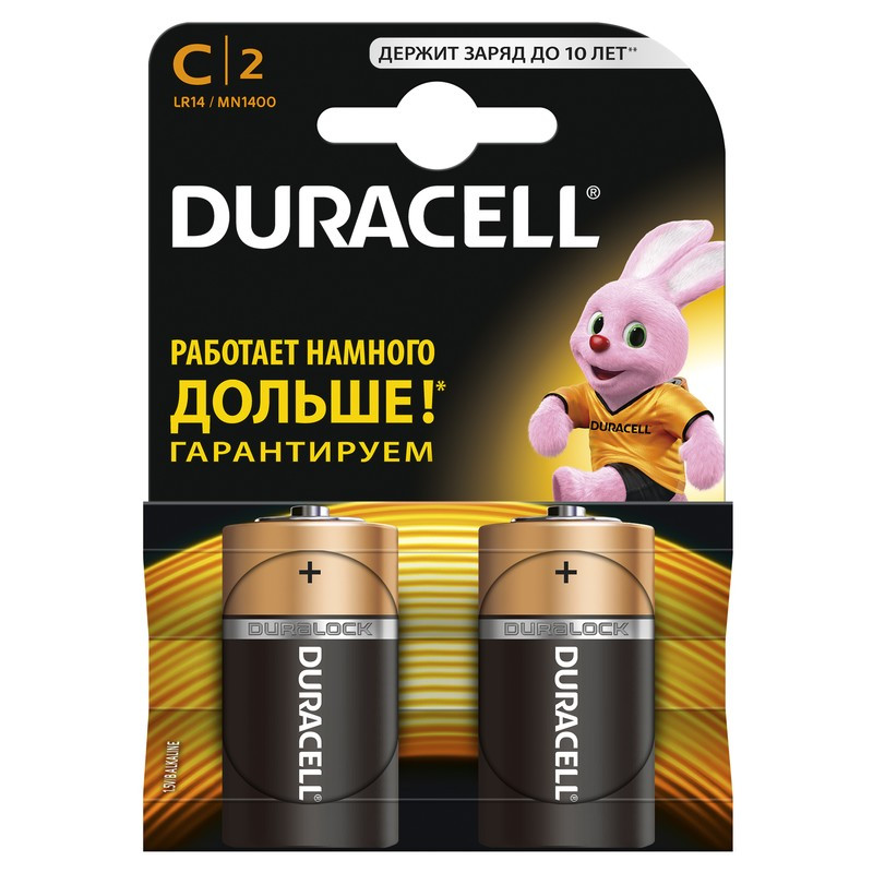 Батарейка DURACELL C LR14 (2шт)