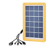 Зарядное устройство EP-0902 с солнечной панелью 5в1 6V 3W TRE