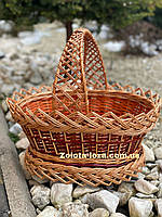 Корзина плетена святкова. Арт:4058