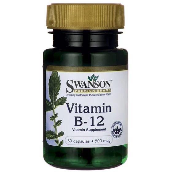 Вітамін B12 Swanson Vitamin B12 500 mcg 30 caps