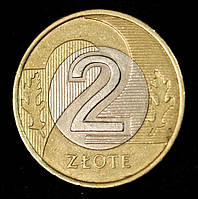 Монета Польши 2 злотых 1994 - 2021 гг.