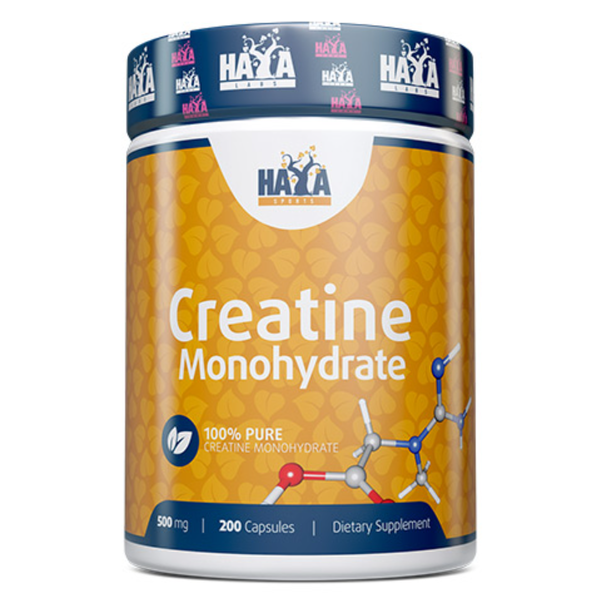 Креатин Haya Labs SPORTS CREATINE MONOHYDRATE 500 мг 200 капсул, фото 1