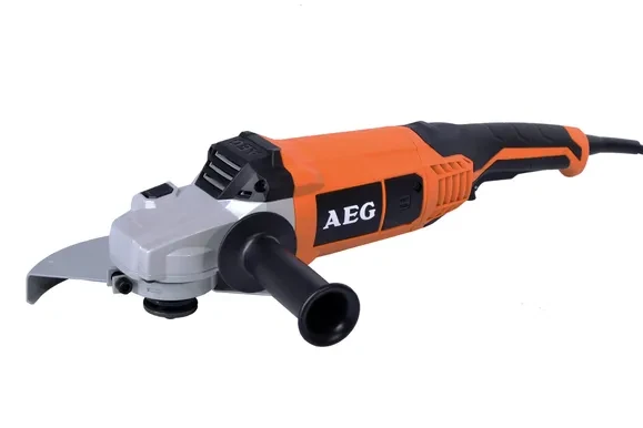 Шліфмашина кутова WS22-230E AEG, 2200Вт, Ø 230мм, 6600об/хв,  М14, 5.2кг, плавний пуск, 68мм