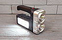 Ліхтар акумуляторний із сонячною панеллю Hotter Mouse 7702-В/Ліхтарик переносний із ручкою, фото 7