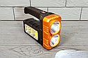Ліхтар акумуляторний із сонячною панеллю Hotter Mouse 7702-В/Ліхтарик переносний із ручкою Золотий, фото 3