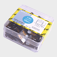 Запобіжники Євро 7,5 А (комплект 50 шт.) WTE