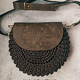 Клапан для сумки "Париж". Колір "Коричневий", фото 5