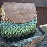 Клапан для сумки "Париж". Колір "Коричневий", фото 4