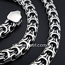 Чоловіча срібна цепочка Рамзес (Кардинал). Товстий ланцюг на шию срібло широкий 8 мм / 50 см, фото 6