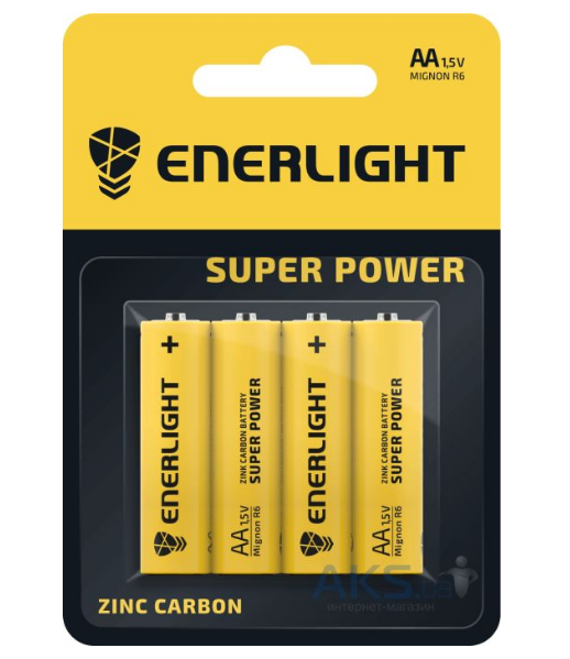 Батарейка сольова AA/R6 (бл-4шт) Enerlight SuperPower