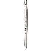 Ручка шариковая Parker Jotter stainless steel CT BP трезубец Cлава Україні