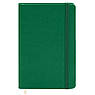 Записна книжка А5, 128 аркушів, кремовий папір, клітинка, обкладинка штучна шкіра зелена, фото 2