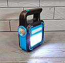 Ліхтар кемпінговий із функцією Power Bank JD-925/Ліхтарик — лампа переносна з ручкою Синій, фото 4