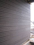 Фасадний сайдинг з ДПК Тардекс/Tardex 191х16х2200мм колір Графіт Браш, фото 5