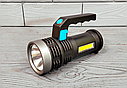 Ручний світлодіодний акумуляторний ліхтар BL-8205/Ліхтарик переносний із ручкою, фото 3